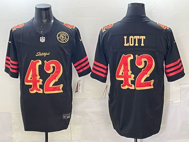 Men 2025 San Francisco 49ers #42 Lott black 5th generation Nike Limited NFL Jersey style 0013->san francisco 49ers->NFL Jersey